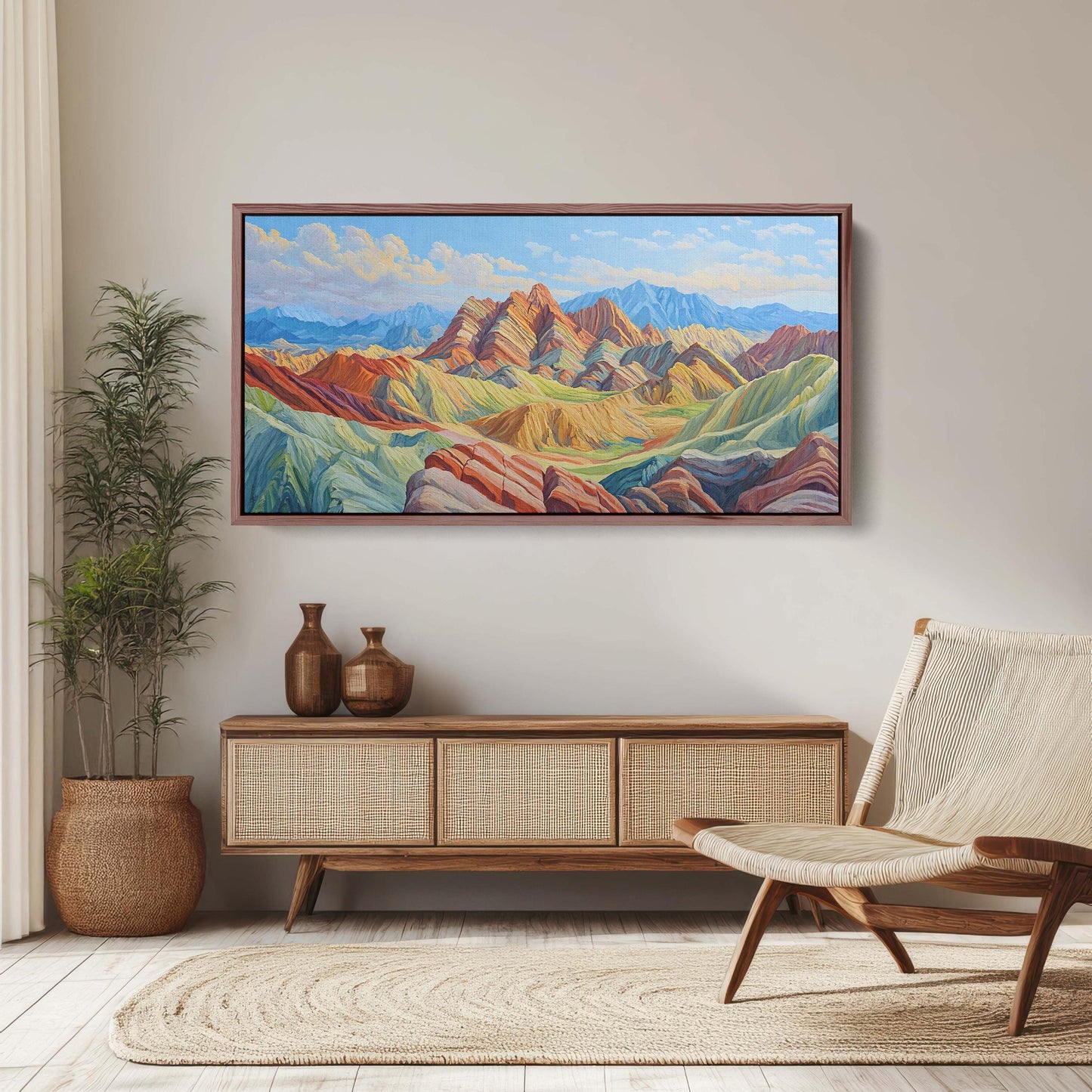Danxia Landforms, Nature Landscape, Mountain Painting