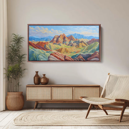 Danxia Landforms, Nature Landscape, Mountain Painting