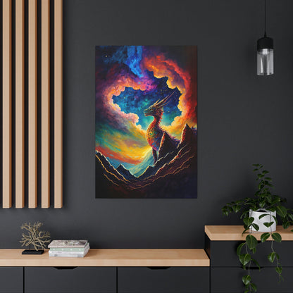 Dragon Portrait Canvas Art Ready To Hang