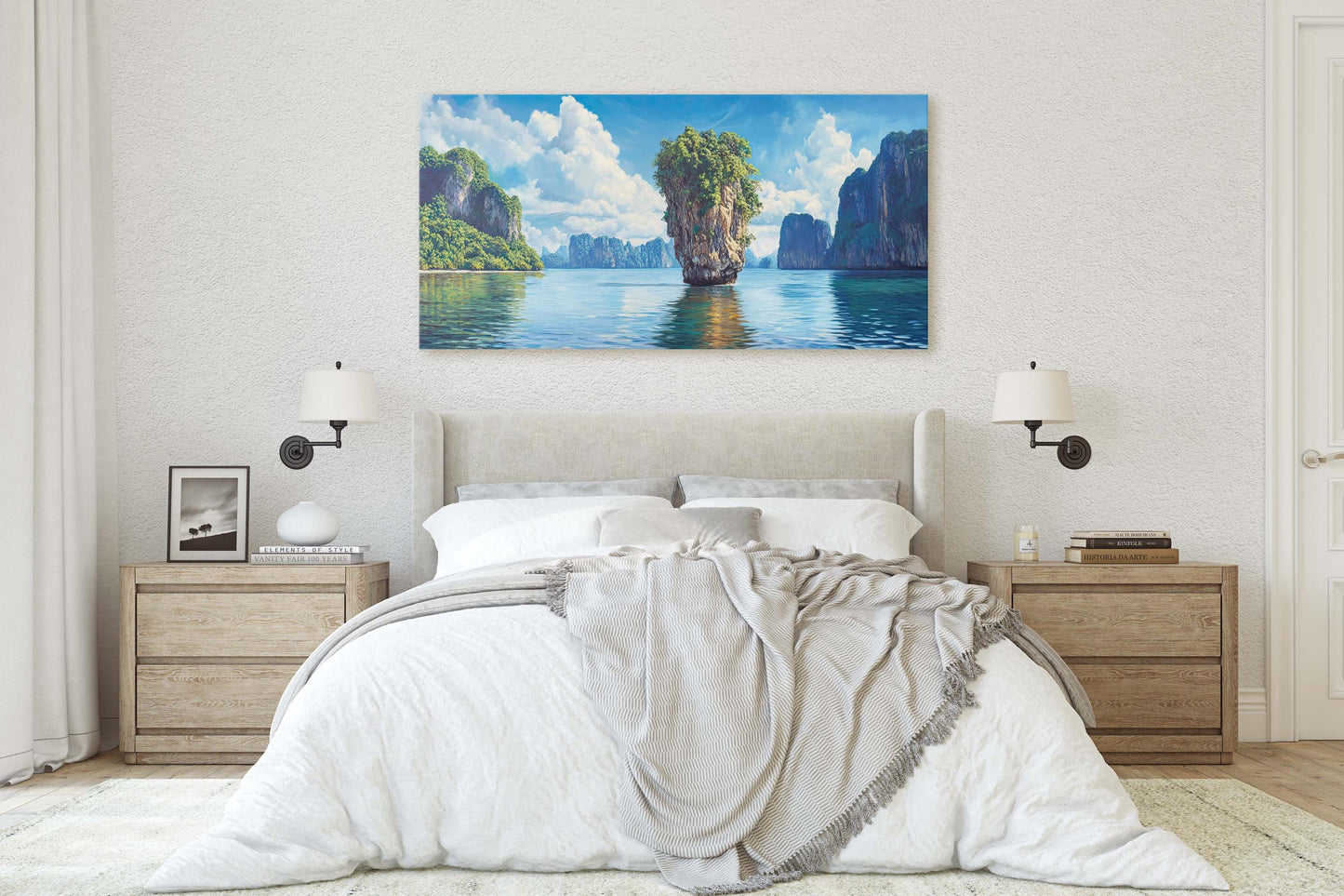 Khao Phing Kan, Thailand Island Art, Nature Painting, James Bond Island