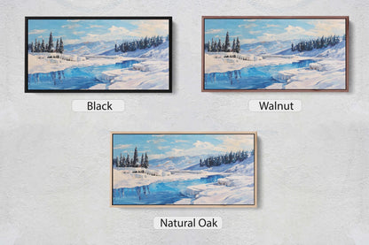 Pamukkale Turkey, Cotton Castle Painting, Thermal Pool Art, Nature Painting