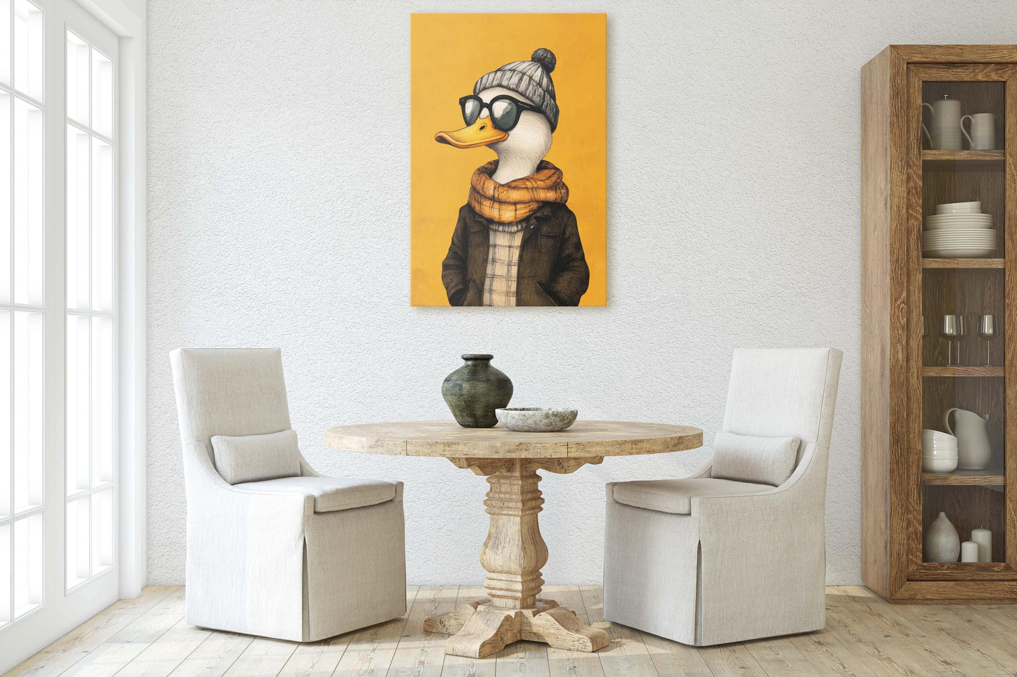 Hipster Duck, Pop Art, Modern Decor, Street Art, Animal Art, Unique Art, Animal Sunglasses, Kids Room, Boys Room