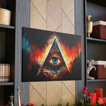 Illuminati Eye Canvas Art Ready To Hang | Fantasy