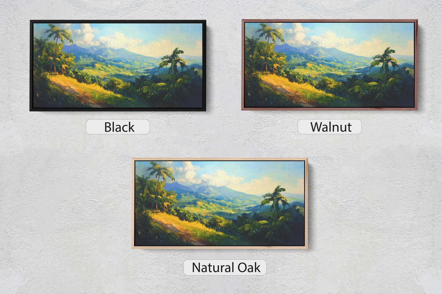 Blue Mountains, Jamaica Art, Tropical Decor, Tropics Art, Extra Large Print