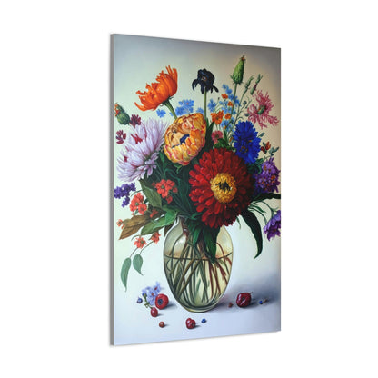 Bouquet of Wildflowers Canvas Ready To Hang Large Print, Floral, Blooming, Flowers