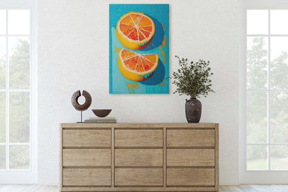 Oranges Painting, Still Life, Contemporary Art, Abstract Art, Dining Room Art, Kitchen Decor, Food Print, Large Print, Ready To Hang