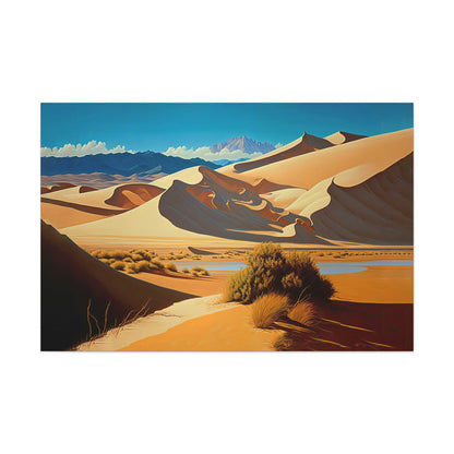 Sand Dunes Colorado Canvas Art Ready To Hang Large Print, Oil Painting, Landscape