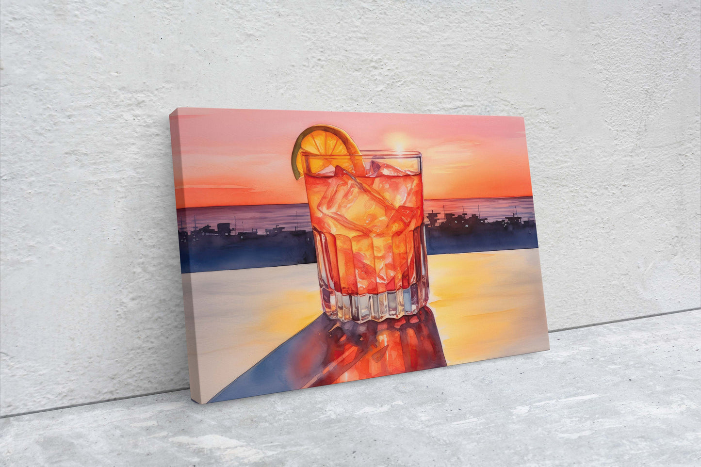 Tequila Sunrise, Mexico Beach, Bar Decor, Restaurant art, Kitchen Decor, Dining Room Art, Mexican Food, Cocktail Print