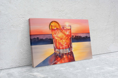Tequila Sunrise, Mexico Beach, Bar Decor, Restaurant art, Kitchen Decor, Dining Room Art, Mexican Food, Cocktail Print