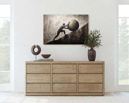 Sisyphus Art, Mythology Painting