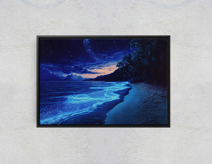 Beach Night Sky, Starry Beach, Bioluminescence, Night Beach