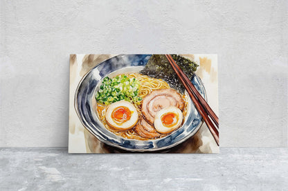 Ramen Print, Japan Art, Food Print, Kitchen Art