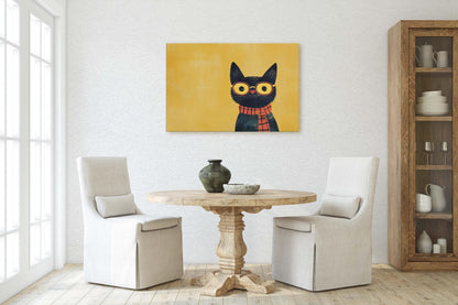 Hipster Cat, Pop Art, Modern Decor, Street Art, Animal Art, Unique Art, Kids Room, Boys Room, Girls Room
