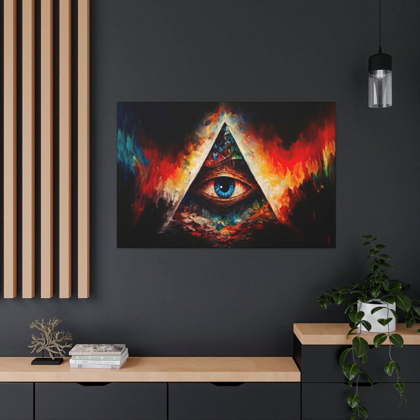 Illuminati Eye Canvas Art Ready To Hang | Fantasy
