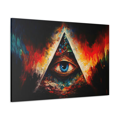 Illuminati Eye Canvas Art Ready To Hang | Fantasy