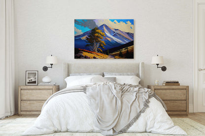 Pikes Peak Colorado Canvas Art Ready To Hang Large Print, Oil Painting, Landscape