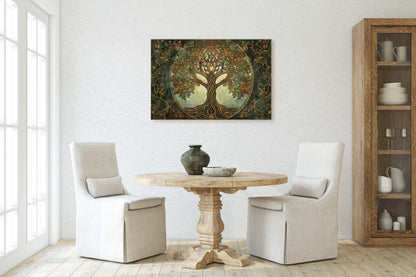 Tree of Life, Yggdrasil Painting, Celtic Art, Norse Mythology, Symbolic Artwork, Nature Decor, Abstract Nature, Large Print