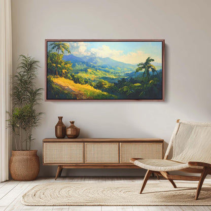 Blue Mountains, Jamaica Art, Tropical Decor, Tropics Art, Extra Large Print