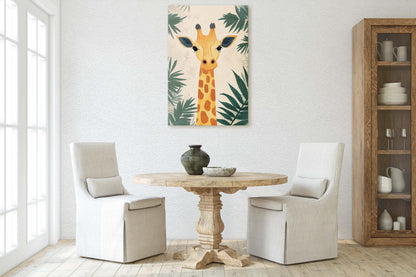 Giraffe Portrait, Cute Giraffe Print, Giraffe Jungle