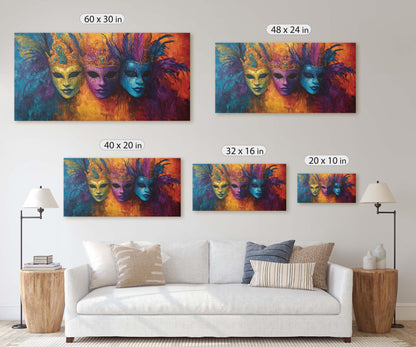 Mardi Gras Mask, Masquerade Print, Maximalist Decor, New Orleans, Carnival Art