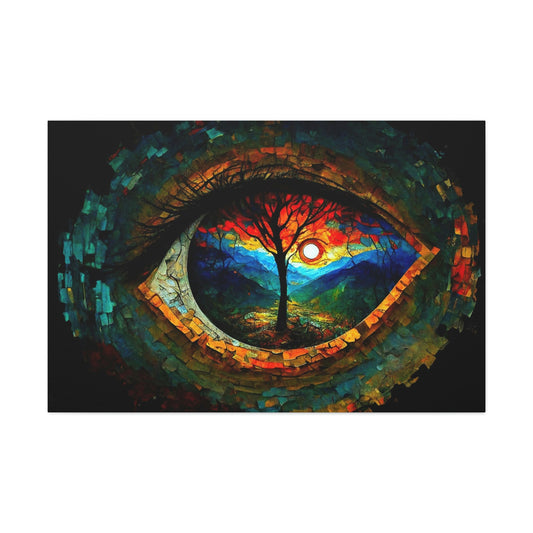 Abstract Expression Eye Of Nature Canvas Art Ready To Hang | Fantasy