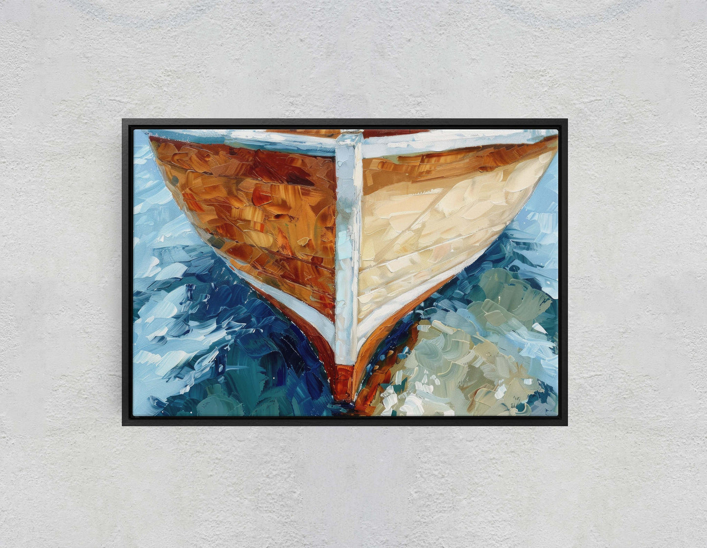 Brown Ship Art, Wooden Boat, Nautical Print, Ocean Painting, Sailing Art, Coastal Decor, Beach Art, Wooden Ship