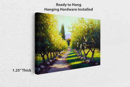 Apple Orchard Canvas Art Ready To Hang Large Print