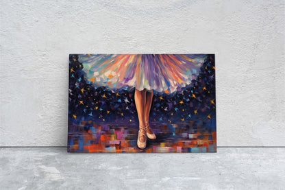 Ballerina on Canvas, Dancing Art, Dance Studio, Ballet Painting, Framed Canvas, Dancer, Classic Art, Contemporary Decor