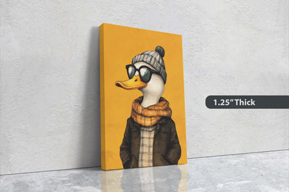 Hipster Duck, Pop Art, Modern Decor, Street Art, Animal Art, Unique Art, Animal Sunglasses, Kids Room, Boys Room