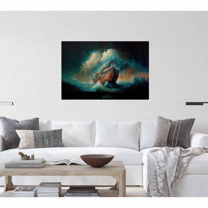 Noahs Ark Canvas Art Ready To Hang | Oil Painting | Expressionism