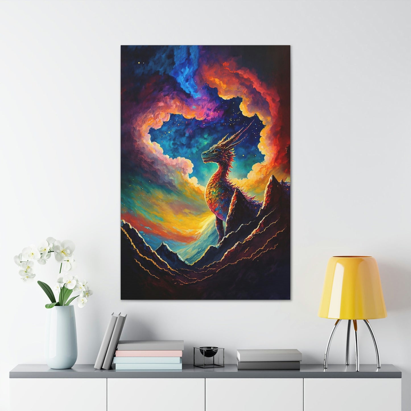 Dragon Portrait Canvas Art Ready To Hang
