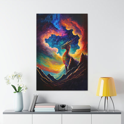 Dragon Portrait Canvas Art Ready To Hang