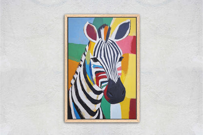Zebra Pop Art, Abstract Zebra Print, Matisse Inspired