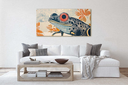 Abstract Frog Art, Scandinavian Print, Contemporary Art