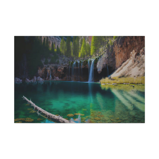 Hanging Lakes Colorado Canvas Art Ready To Hang Large Print, Oil Painting, Landscape
