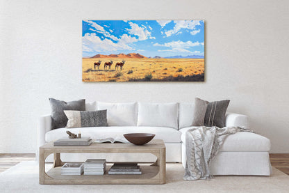 Namib Naukluft, Namib Desert Art, Desert Painting, Gemsbok Antelope