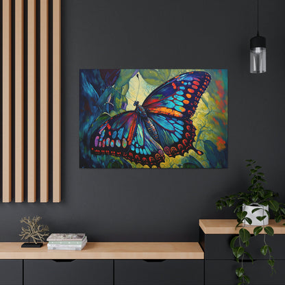 Butterfly Colorful Canvas Art Ready To Hang Large Print, Oil Painting, Monarch