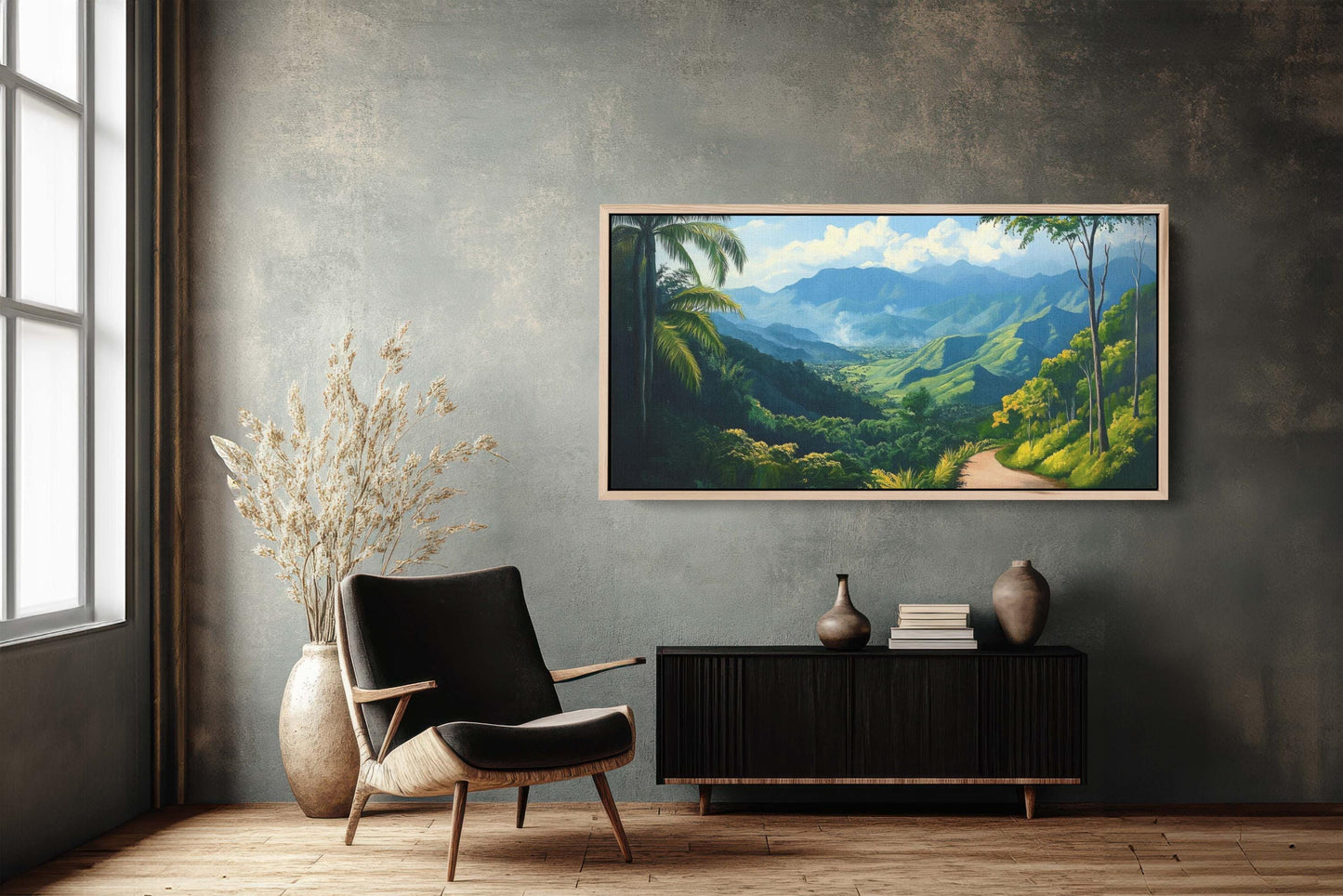 Blue Mountains Jamaica, Jamaica Wall Art, Nature painting