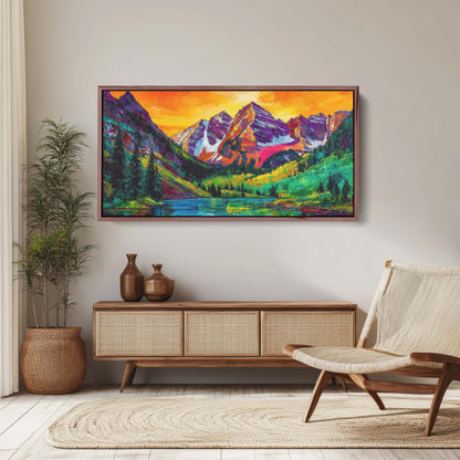 Maroon Bells, Colorado Mountains, Mountain Landscape, Colorful Mountains, Vibrant Nature