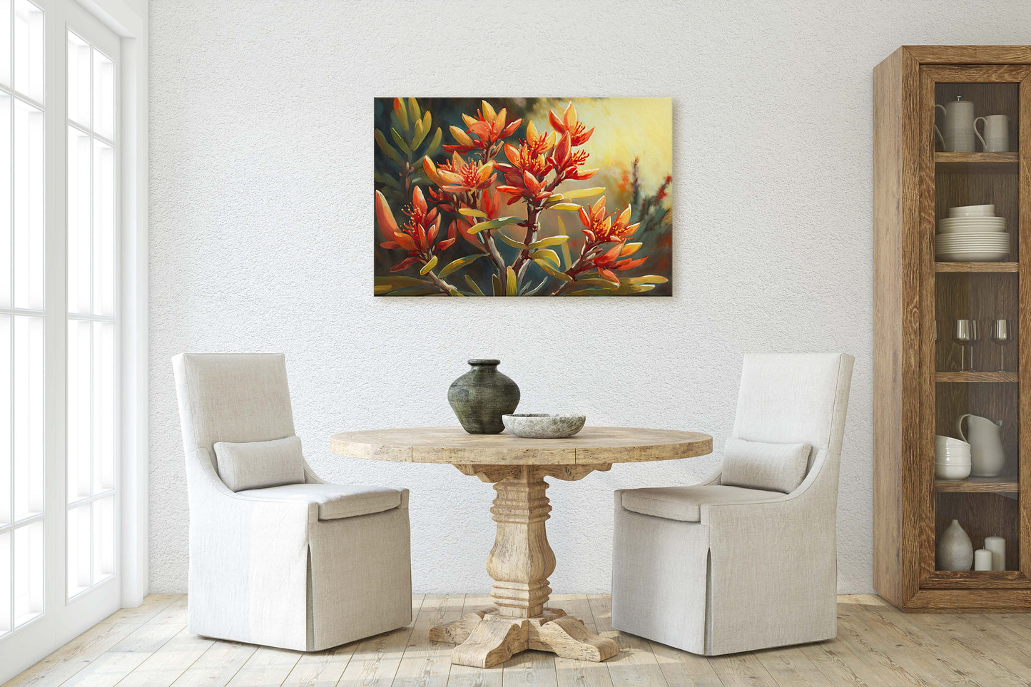 Kangaroo Paw, Anigozanthos, Colorful Flowers, Wild Flowers, Ready To Hang, Large Print, Landscape Painting, bloodwort, Australian Plant