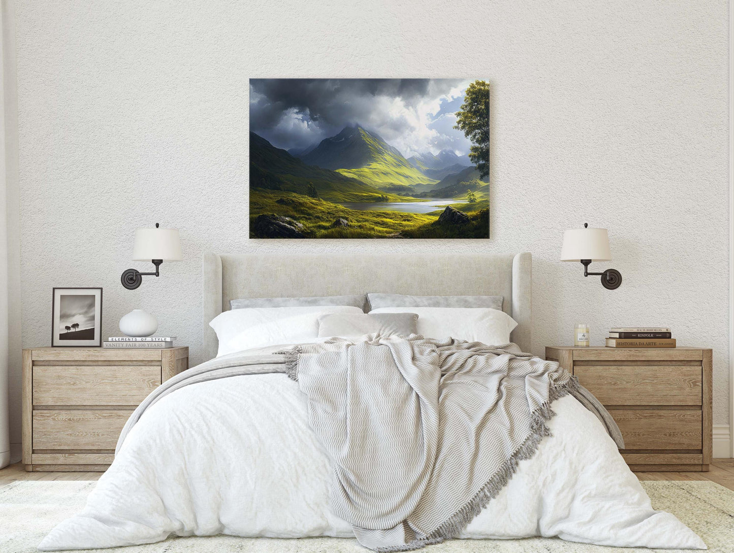 Celtic Highlands, Scottish Highland, Mountain Valley, Valley Painting, Light After Storm