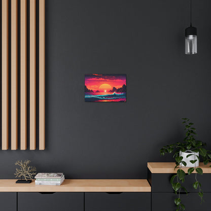 Beach Sunset Canvas Art