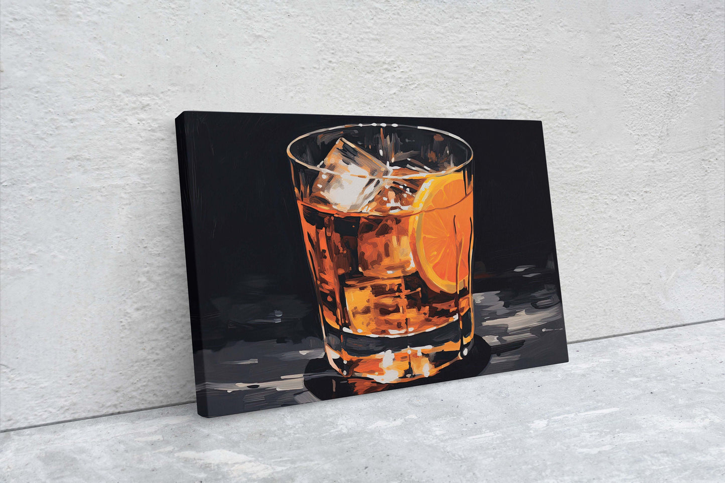 Old Fashioned, Bar Decor, Restaurant art, Kitchen Decor, Dining Room Art, Whiskey, Cocktail Print