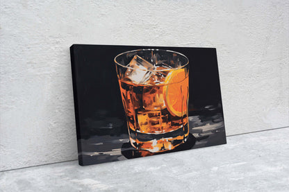 Old Fashioned, Bar Decor, Restaurant art, Kitchen Decor, Dining Room Art, Whiskey, Cocktail Print