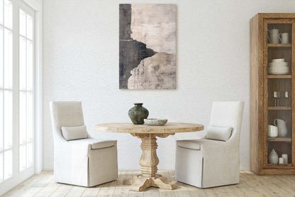 Wabi Sabi Artwork, Minimalist Texture, Neutral Tones, Black and White, Extra Large Print, Framed Canvas, Abstract, Texture