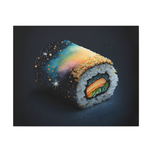 Sushi Galaxy Art Stretched Canvas