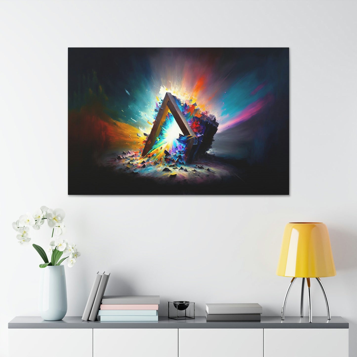 Abstract Prism Canvas Art Ready To Hang