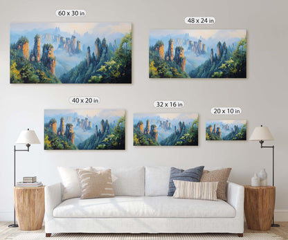 Zhangjiajie National Forest, Nature Painting, Scenic Art