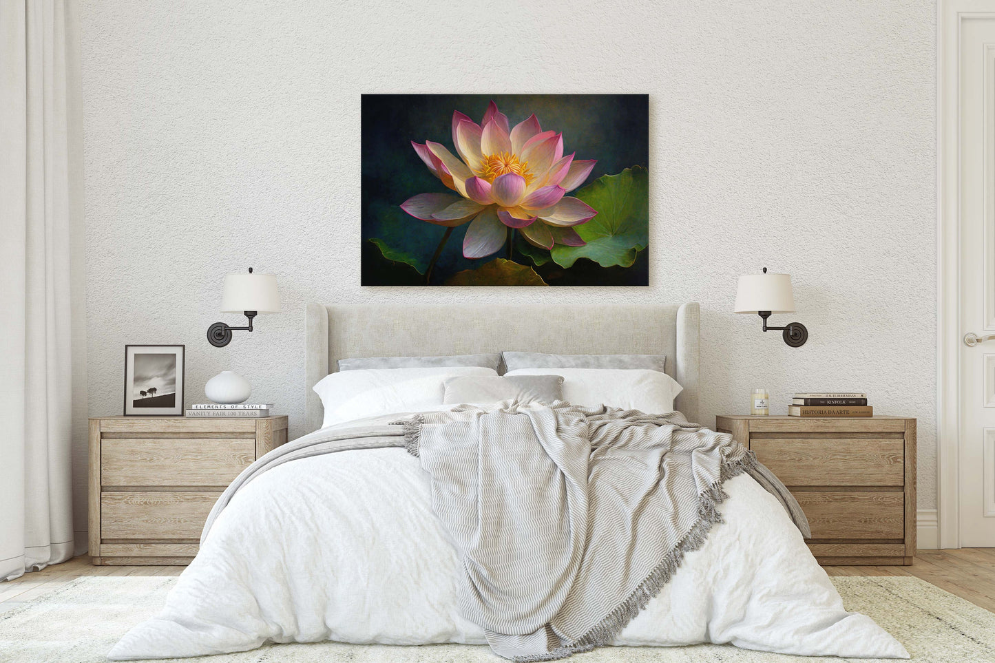 Lotus Flower Canvas Art Ready To Hang