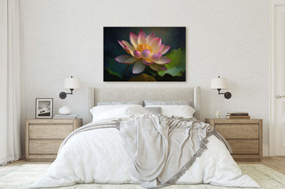 Lotus Flower Canvas Art Ready To Hang